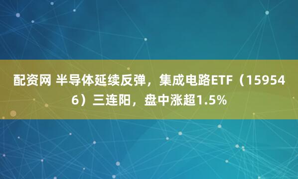 配資網(wǎng) 半導(dǎo)體延續(xù)反彈，集成電路ETF（159546）三連陽(yáng)，盤中漲超1.5%