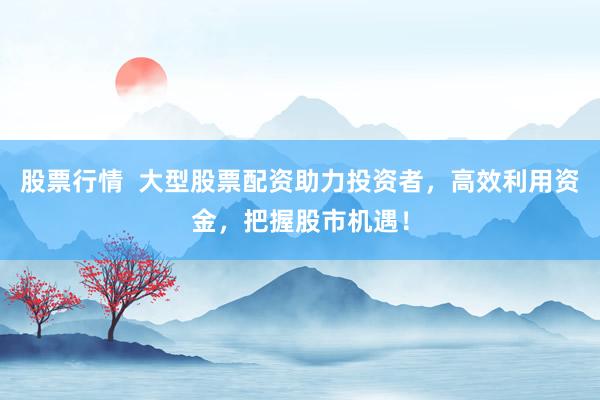 股票行情  大型股票配資助力投資者，高效利用資金，把握股市機(jī)遇！