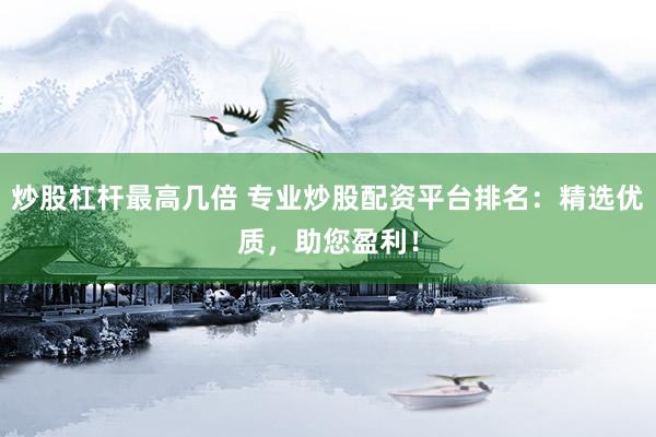 炒股杠桿最高幾倍 專業(yè)炒股配資平臺排名：精選優(yōu)質，助您盈利！