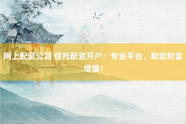 網(wǎng)上配資公司 信托配資開戶：專業(yè)平臺(tái)，助您財(cái)富增值！